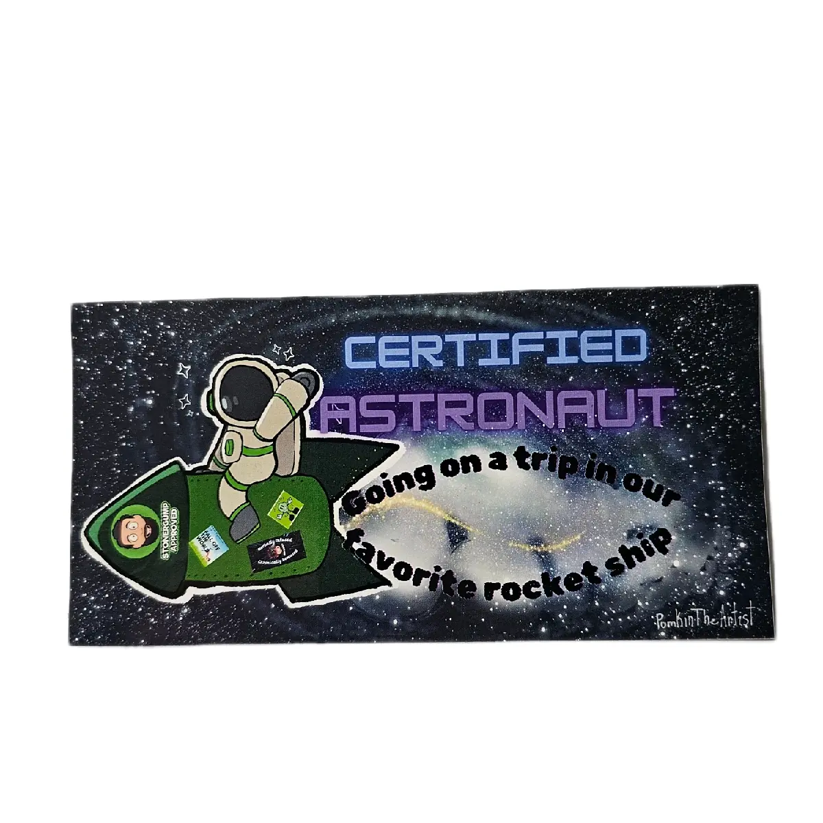 StonerGump Certified Astronaut Sticker StonerGump Certified Astronaut Sticker