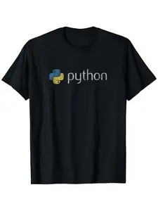 Python Code Developer T-Shirt, Casual Loose-Fit Long Sleeve, S-3xl Size, Ideal Gift for Programmers & Computer Scientists