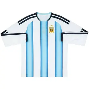 Argentina Home Long Sleeve Soccer Jersey 26/27