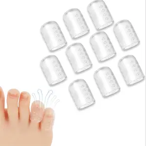 Silicone Anti-Friction Toe Protector, 2026New Gel Toe Protectors Breathable Toe Covers, Soft Clear Little Toe Sleeves Protectors for Women Men