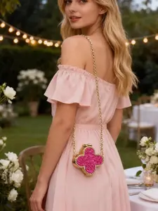 Mini Wallet Coin Purse, High-End Fashion Sparkling Rhinestone Evening Bag, Handbag for Women, New Trendy Bling Design