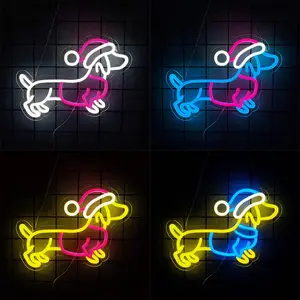 Dachshund Neon Sign for Wall Decor, USB-Powered Home Decoration, Ideal Dog Themed Birthday Party Light, Perfect for Dog Lovers, Attactive Neon Art for Bedroom, Office, Cafe