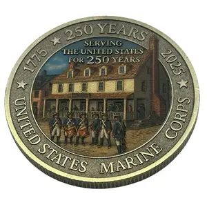 USMC 250th Anniversary Celebration Coin - 250 Years Serving the United States for 250 Years 1775-2025 United States Marine Corps