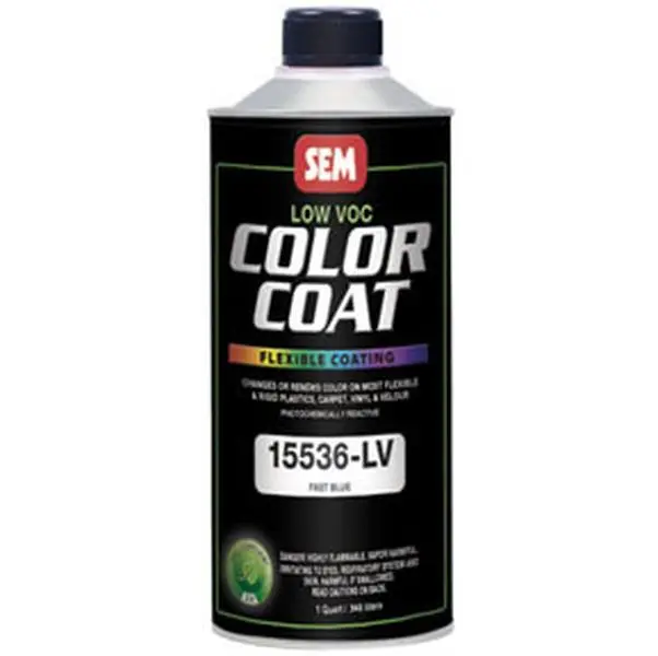SEM Products 15536 Color Coat- Fast Blue- Cone Top Quart