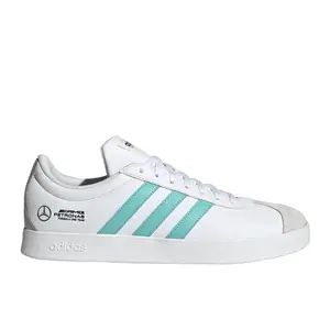 adidas Mens Mercedes Amg Petronas Formula One Team Vl Lace Up Sneakers Shoes Casual - Green, White