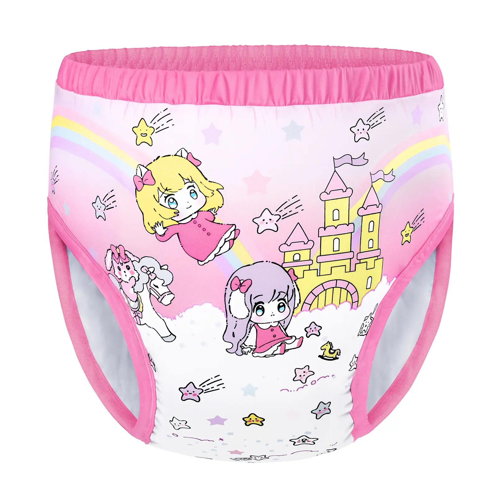 Littleforbig Comfy Soft Silky Adult Training Pants, Comfortable Fit Panties, Washable Reusable for Everyday Use - Fairy Littles in Dreamland