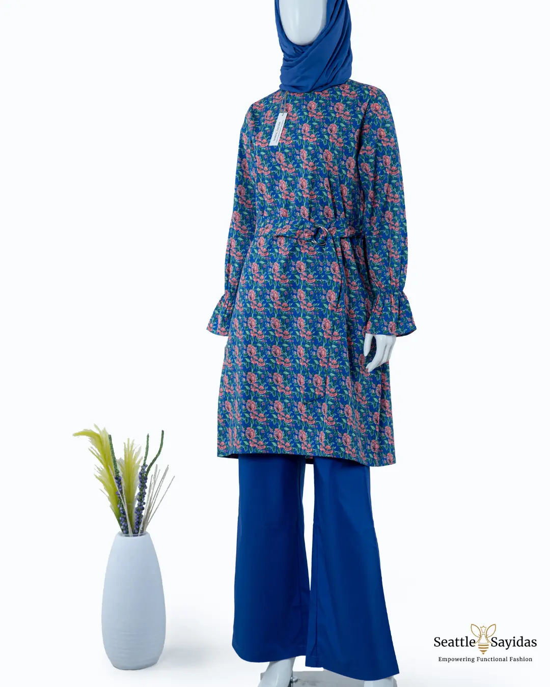 Top Poet Tunic Dress In Royal Blue