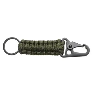 EDC Survival Paracord Keychain 550 Rifle Clip HK Hook