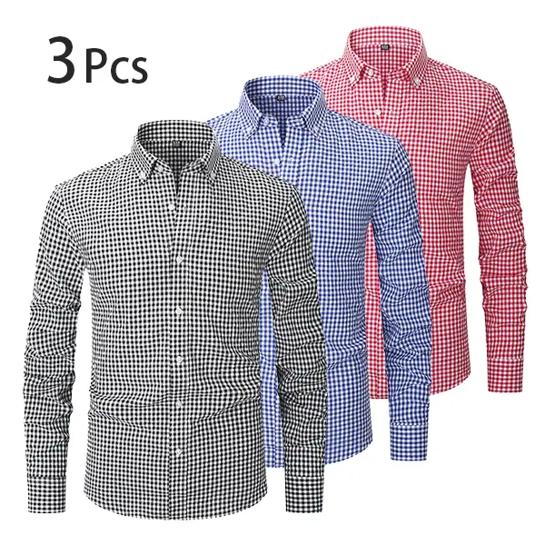 Black Plaid + Blue Plaid + Red Plaid