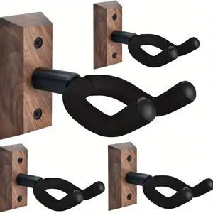 Guitar Wall Mount, Guitar Wall Hanger with Rotatable Soft Guitar Hook, U-shaped Guitar Holder for Acoustic Guitar, Bass, Guitar Stand Rack