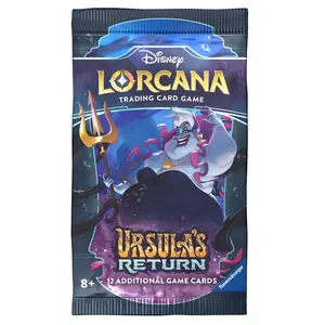 Disney Lorcana Trading Card Game Ursula's Return Booster Pack 12 Additional Game Cards for Ages 8+