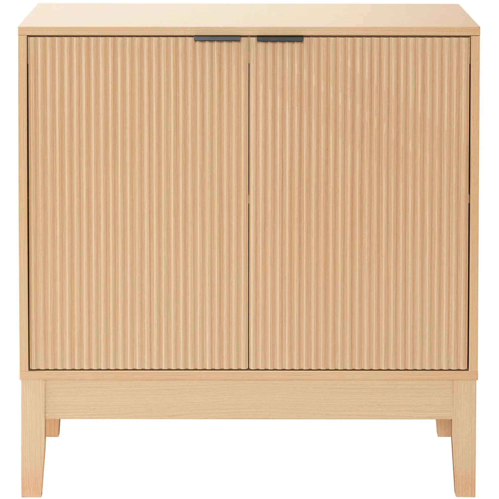 Best Choice Products 2-Door Reeded Storage Cabinet w/ Soft-Close Doors, Multipurpose Accent Furniture