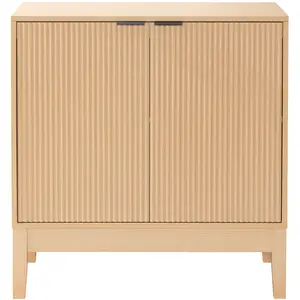 Best Choice Products 2-Door Reeded Storage Cabinet w/ Soft-Close Doors, Multipurpose Accent Furniture
