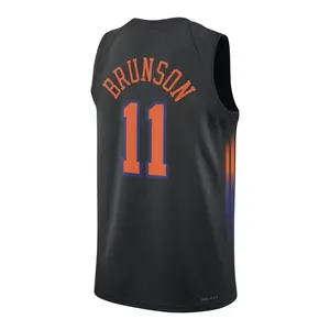 Brunson #11 Swingman Basketball Jersey 2026 full logo – Blue Orange Pro Style Hoop Fan Shirt