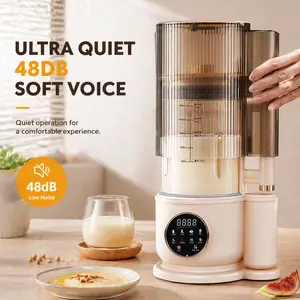 1.5L Multi-Function Blender & Juicer with 10 Blades Auto-Clean 24-Hour Timer for Juice Oat Milk Soy Milk Stainless Steel Kitchen Appliance for Juicing Smoothies Automatic Cleaning