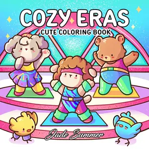 Cozy Eras: Cute Coloring Book for Adults and Teens with Adorable Characters and Nostalgic Scenes for Relaxation (Comfy and Cozy Coloring Books)
