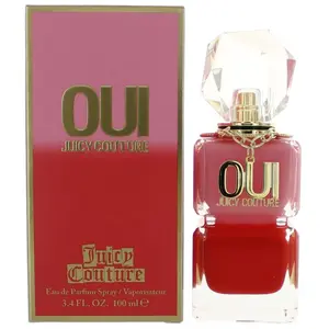 Juicy Couture Oui Eau De Parfum (EDP) Spray for Women, 3.4 fl oz Floral-Fruity Scent with Cooling Effect, Long-Lasting Floral Fragrances for Casual Wear