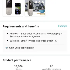 Wireless Smart Video Doorbell with AI