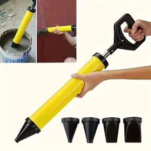 Concrete Grout Gun Cement Pump Lime Pump Grout Filling Tool with 4 Nozzles for Efficient Mixing and Application