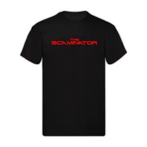 The Scaminator Shirt Tee, Funny Parody Meme, Gift for Woman and Man, Fashion Cotton, Full Colors, Full Sizes, For Men, For Women