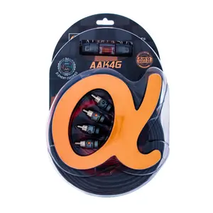 Alphasonik AAK4G Premium 4-Gauge Complete Car Amplifier Installation Kit