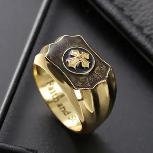 Creative Faith Cross Symbol Ring, Fashion Costume Jewelry Accessory, Cross Symbol Rings