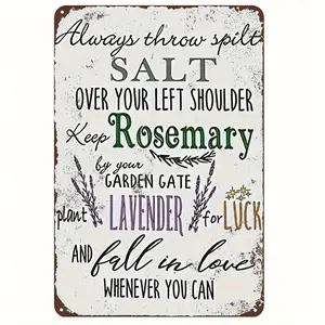 1pc 2D Plane Room Decoration 2 Pieces Practical Magic Inspiration Wall Sign Witch Wall Sign Witch Decoration, Humorous Sign Novelty Metal Sign Wall Metal Plaque, Vintage, Mural Sign Wall Decoration Gift Tin Sign (8X12'/ 7.87" * 11.81") for Halloween