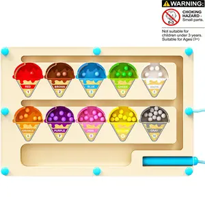 Interactive Educational Toy for Kids, Rolling Color Sorting Ice Cream, Learn Colors and Numbers, Enhance Hand-Eye Coordination