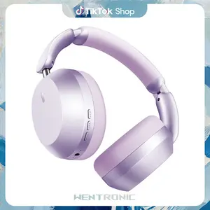 Wentronic Y04 Bluetooth Headphones Active Noise Cancelling 48H Playtime Hi-Fi Sound Foldable Over-Ear Headset with Soft Ear Cushions for Travel & Work