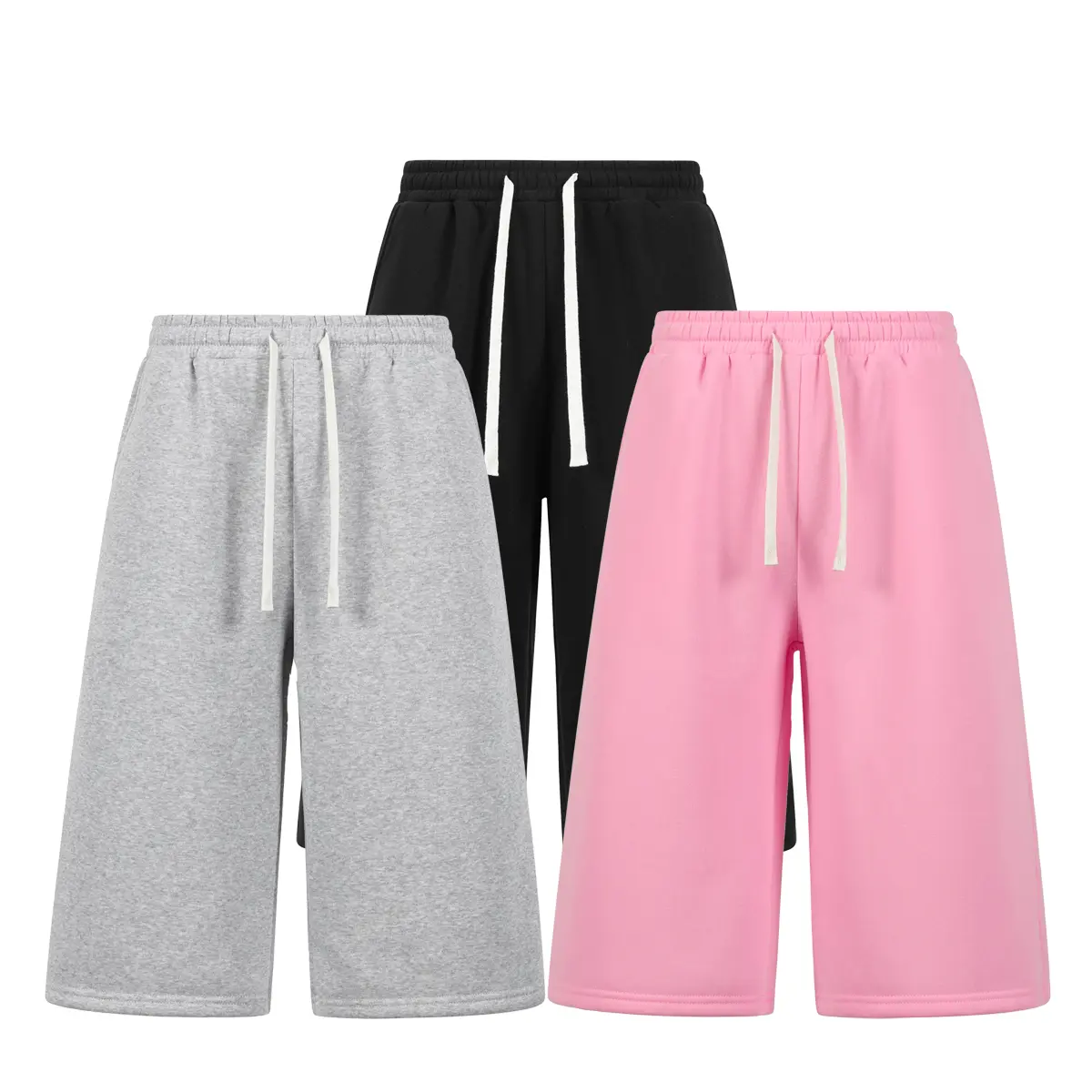 Menswear Casual Stylish Breathable Trousers - Men's Wide-Leg Ultra-Loose Relaxed Pants, Over-The-Knee Shorts, Men's Capris