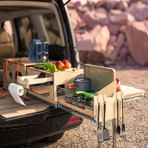 XK Overland Kitchen Box WD711: All-in-One Camping Solution for Washing, Chopping, and Cooking