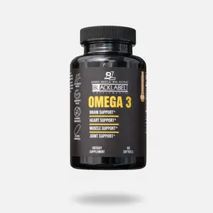 BlackLabel Omega-3 Fish Oil – Brain, Heart, Joint & Eye Support | 60 Softgels | High EPA & DHA