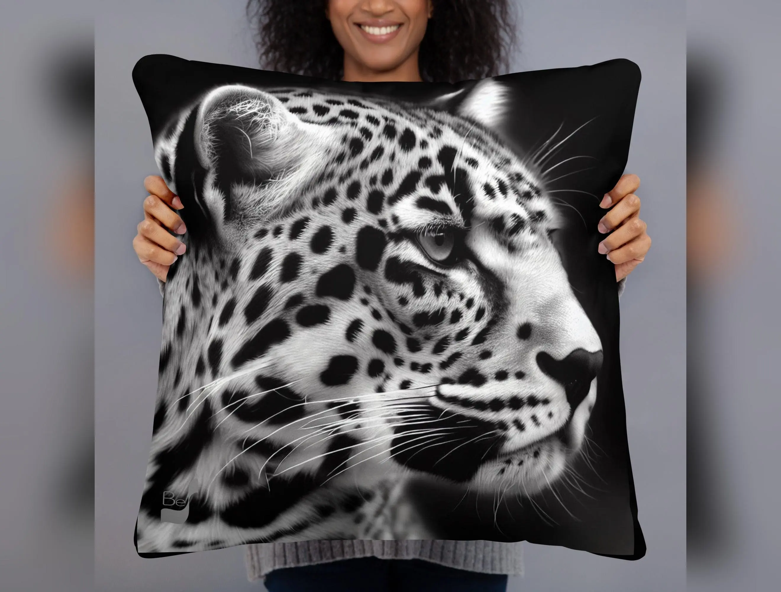 Leopard BeSculpt Throw Pillow