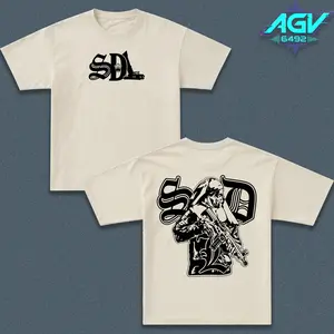 SDL, Trendy Streetwear Graphic Zip Up T-Shirt, Retro Pattern Full Print Unisex Fashion Outerwear for Men Women
