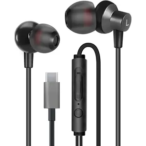 TI3 USB C Headphones, Wired USBC Earbuds with Microphone, in-Ear USB-C Earphones Compatible with , ,  Pixel and   15