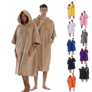 Ultra-Size Hooded Wearable Blanket, Short Sleeve Soft Fleece Homeewear with Giant Pocket, Comfortable Unisex Adult Robe, Soft Fluffy Blanket