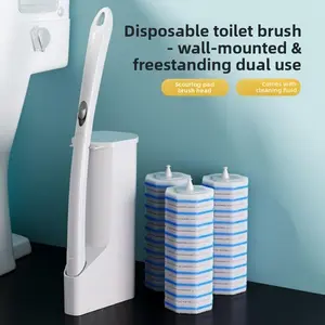 50 Disposable Toilet Cleaning Brush Replacement Heads Durable & Compatible with Most Brushes Separate Design for Hygienic Daily Use High-Quality Materials Easy Install Snap-On Refills