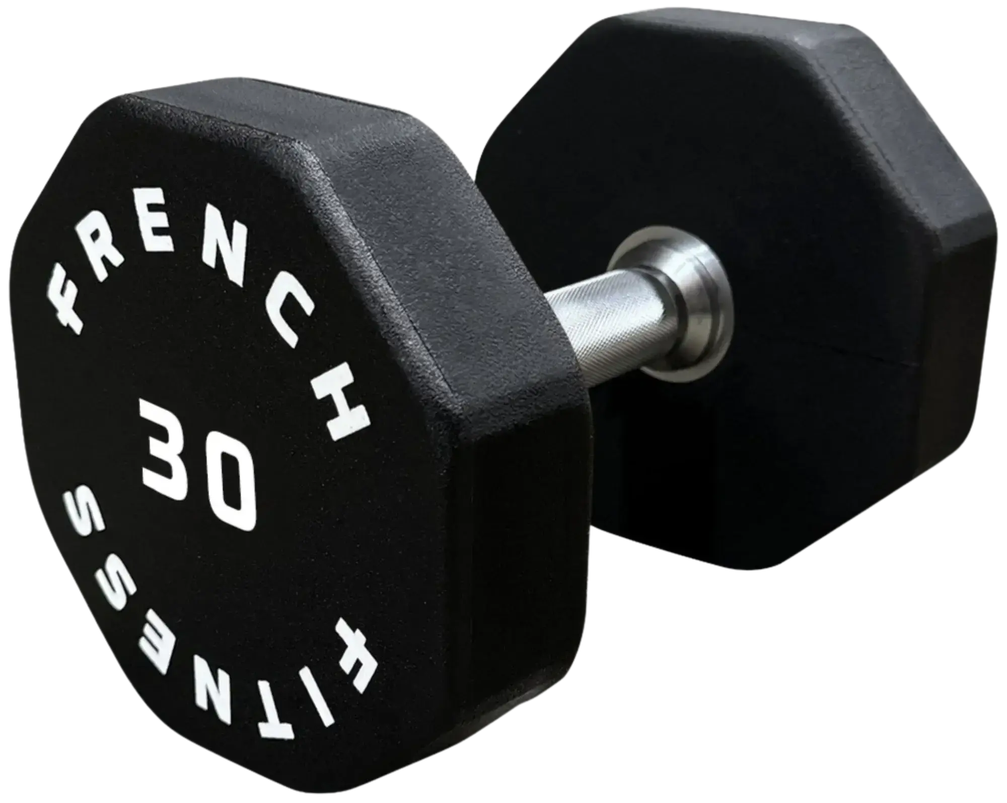 French Fitness Urethane 8 Sided Hex Dumbbell 30 lbs - Single (New)