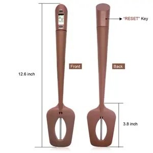Spatula with Thermometer Built in and Pot Clip – Fast Instant Read Digital Thermometer,Spatula Thermometer Spatula
