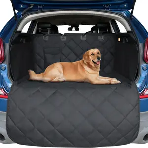 Waterproof Cargo Liner for SUV, Pet Dog Cargo Cover Mat with Bumper Flap Protector, Nonslip Dog Seat Cover for SUV Trunk Sedans Vans, Universal Fit