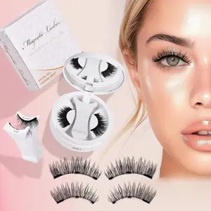 Magnetic False Eyelashes Set, No Glue Needed, Natural Look, 10-13mm Length, Easy to Apply Anytime, Christmas Gift Idea, Reusable Magnetic Eyelashes
