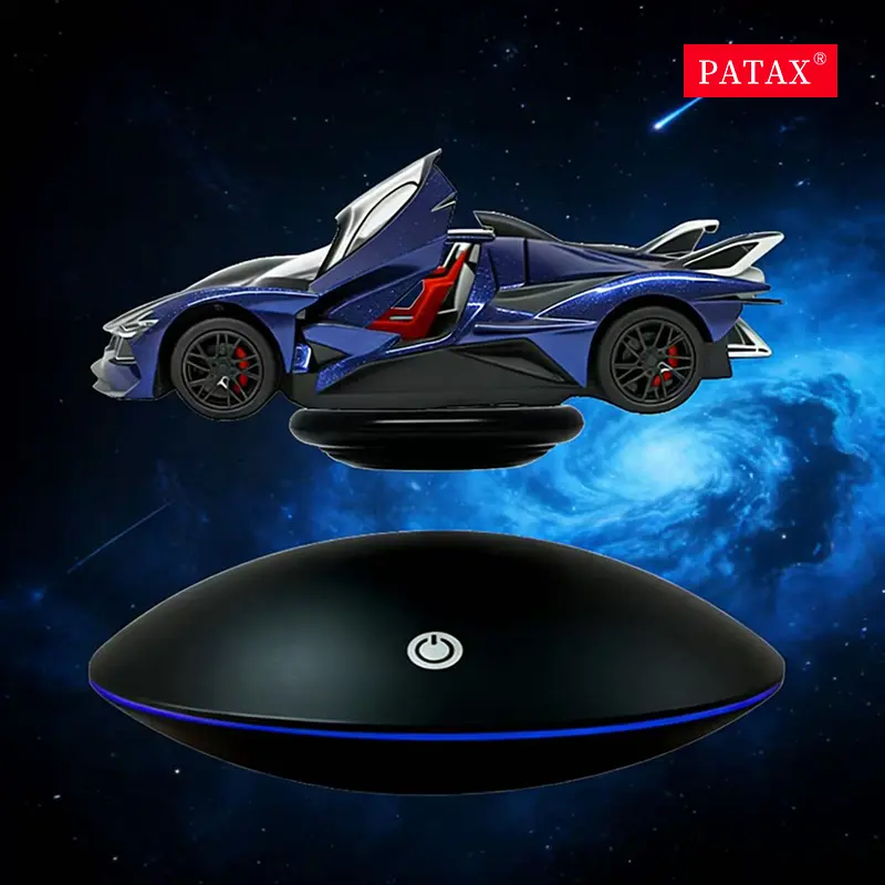 Magnetic Levitation Display – Floating Display Levitating Display Stand with LED Color Lamp Office Bedroomiving Room Christmas Ornaments Levitating Decor Magnetic Display for Figures and Toys Boys Girls Gifts