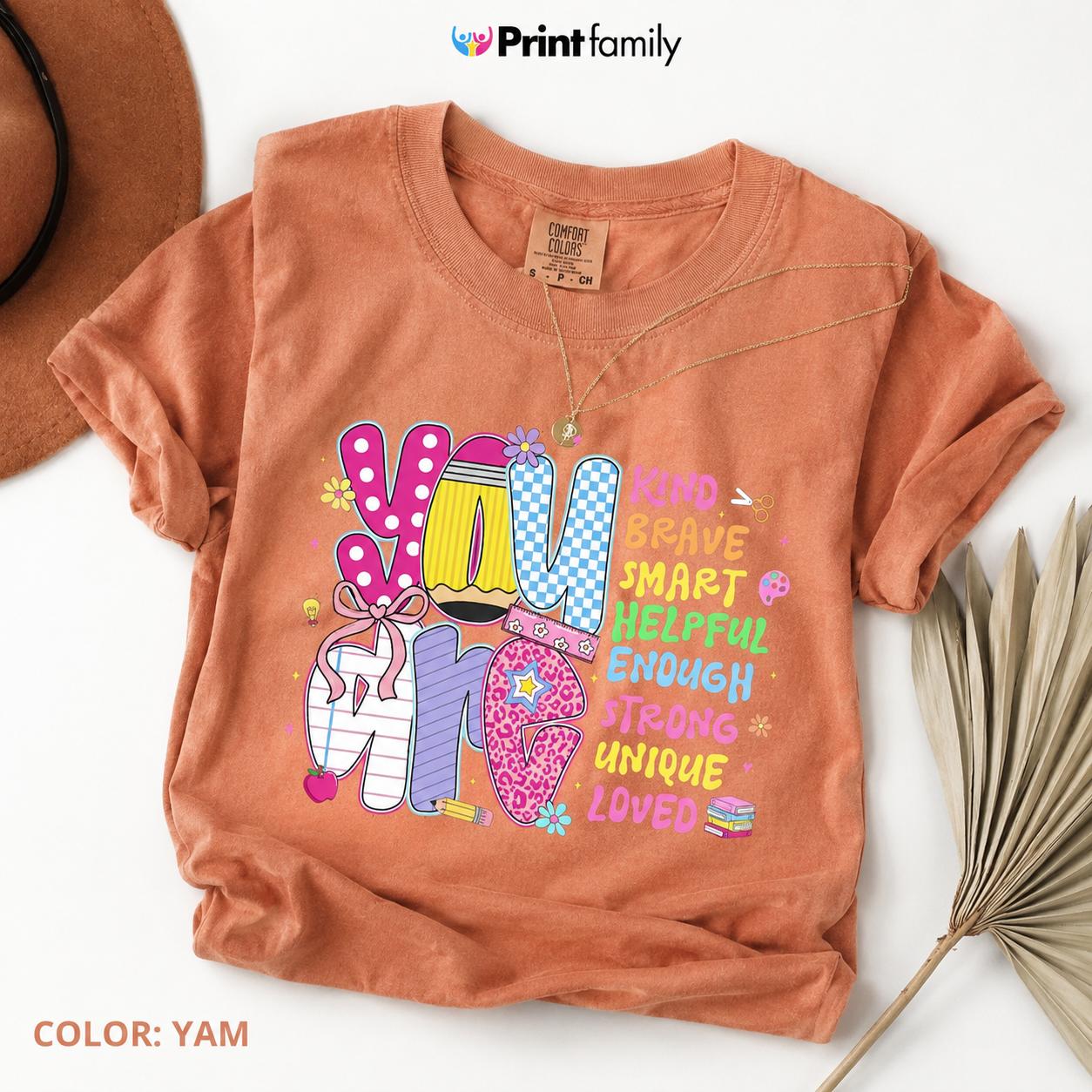 Preppy Back To School T-Shirt, First Day of School Tee, You Are Kind Shirt, Pink Teacher Shirt, Hello School Gift, Kindness Tee women back to schools shirt – Printfamily
