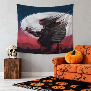 A Future Mecha Printed Tapestry, a Peach Skin Velvet Tapestry, Decorative Tapestry for Dorm Rooms, Homes, Bedrooms, Bar Decor, Room Decoration, Wall Decor, a Unique Gift Idea for Friends and Family