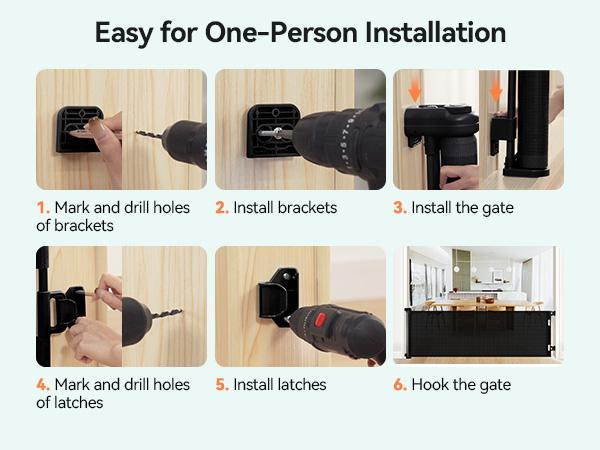 118" Retractable Baby Gates Extra Wide, Retractable Dog Gate for Large Openings, Extra Long Dog Gates for The House, Extra Large Mesh Pet Gate for Stairs, Doorways, Hallways, Indoor&Outdoor, Valentine's Day