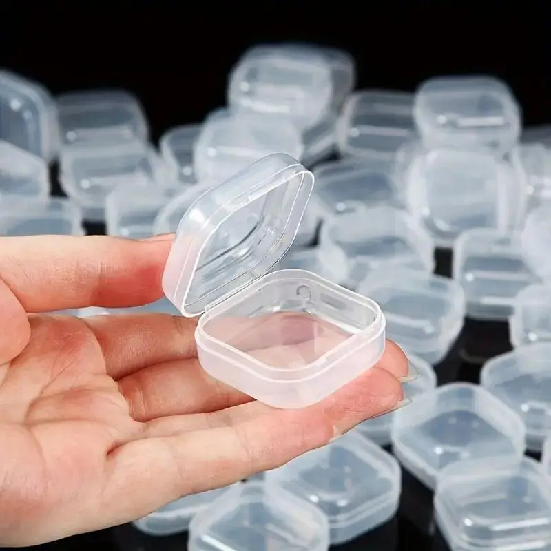 Small Clear Storage Boxes, 30 Pieces Small Clear Storage Boxes, 30 Pieces