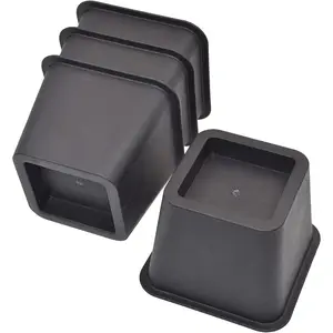 Bed Risers 3 Inch, Heavy Duty Square Furniture Frame Lift for Bed,Couch, Chair, Desk, Sofa and Bunk Bedpost, 4 Sets