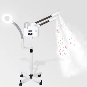 SEGAWE Professional 3 in 1 Facial Steamer Upgrade Steamer with Hot/Cold 5X LED Magnifying Lamp Beauty Salon Spa