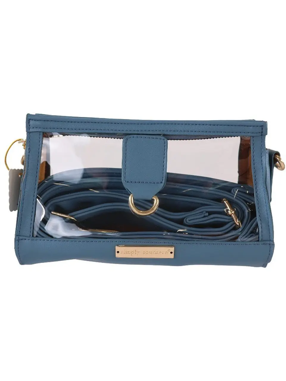 Leather Clear Clutch Bag