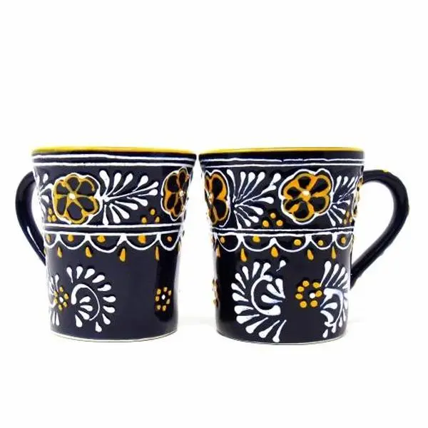 Encantada MC299BA-pair Handmade Flared Cup, Blue - Pack of 2